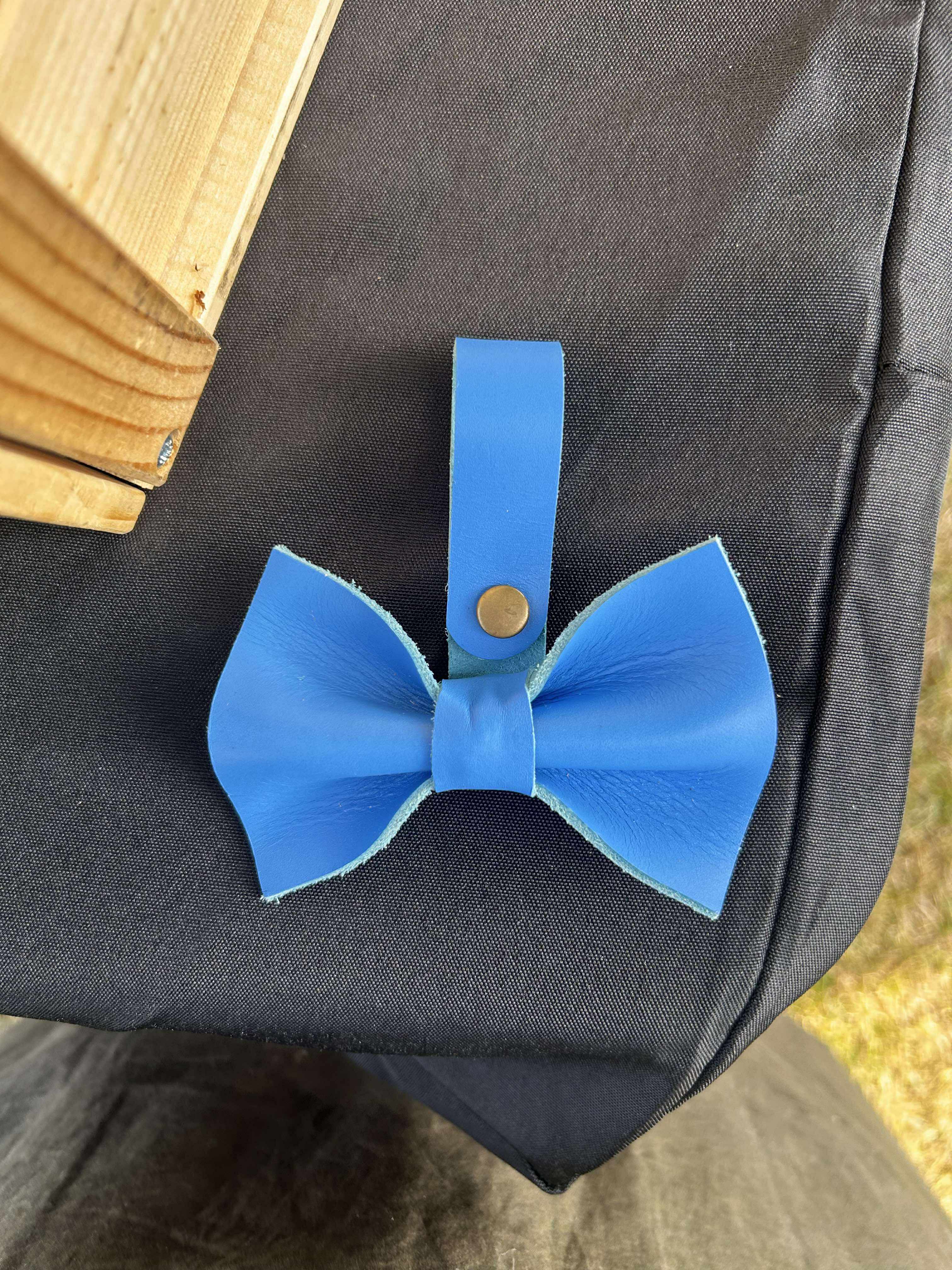 Dog Bow in Blue