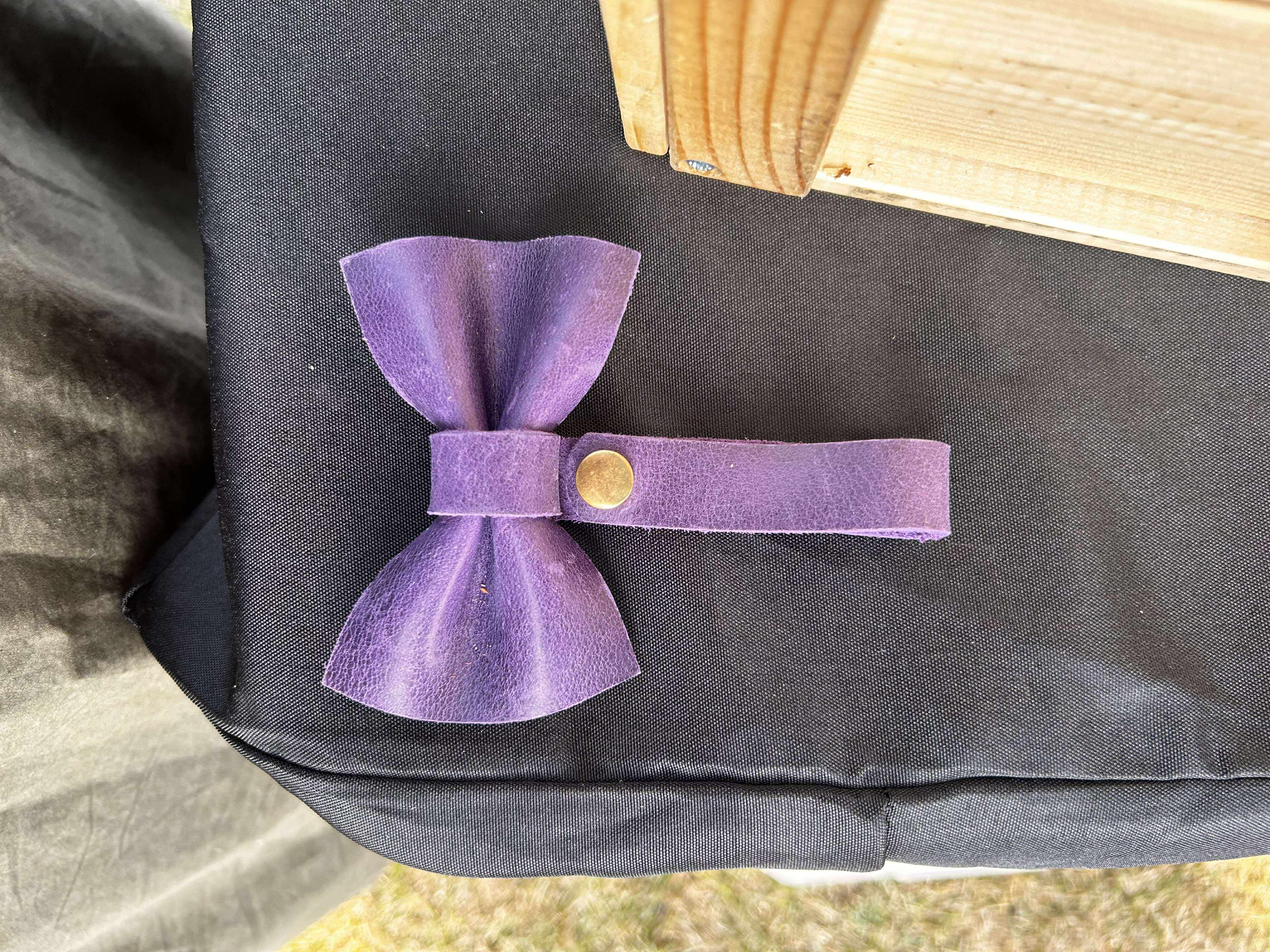 Dog Bow in Purple