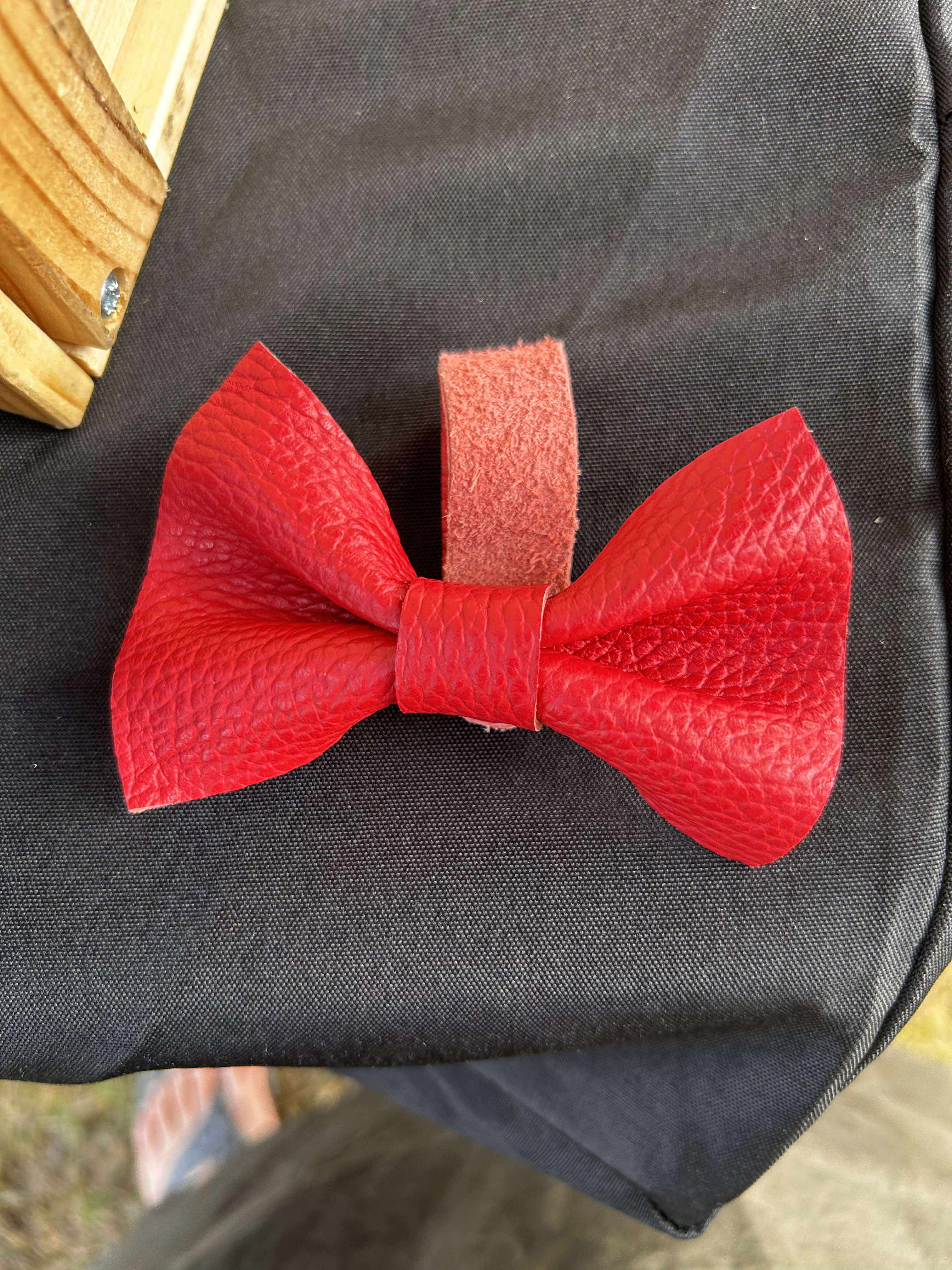 Dog Bow in Red